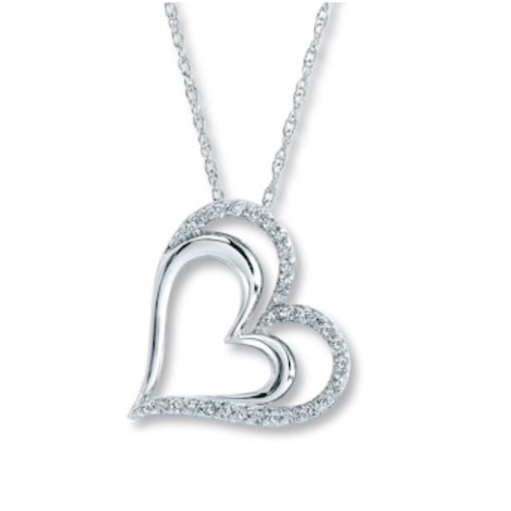 Kay Jewelers 1/4 Ct Heart Necklace